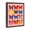 Stupell Industries Butterfly Species on Pink Floating Frame, design by LISH Creative